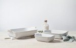 Le Creuset Stoneware Heritage Set 3 Rectangular Dishes, Artichaut