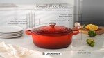 Le Creuset Enameled Cast Iron Signature Round Wide Dutch Oven, 6.75 qt., Sea Salt