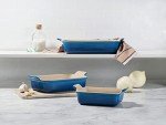 Le Creuset Stoneware Heritage Set 3 Rectangular Dishes, Artichaut