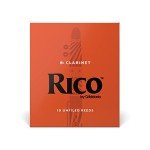 D’Addario Rico Bb Clarinet Reeds, Strength 2.5, 10-Pack