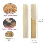 CashBeat Bb Clarinet Reeds 10-Pack, Strength 2.5