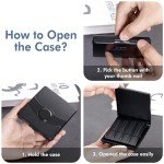 SUEWIO Clarinet Reed Storage Case for 8 Reeds