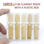 CashBeat Bb Clarinet Reeds 10-Pack, Strength 2.5