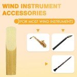 20-Pack Bb Clarinet Reeds, Strength 2.5, Portable Case