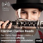 Musiq Maker Clarion Bb Clarinet Reeds, 10-Pack