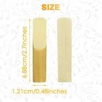 20-Pack Bb Clarinet Reeds, Strength 2.5, Portable Case