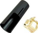 BG L91 Gold Plate Bass Clarinet Ligature with Cap