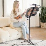 KraftGeek 66" Portable Music Stand Kit with Bag