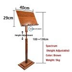 Bamboo Foldable Music Stand - Height Adjustable