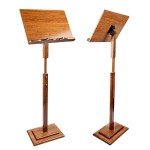 Bamboo Foldable Music Stand - Height Adjustable