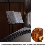 Bamboo Foldable Music Stand - Height Adjustable