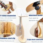 Bamboo Folding Music Stand with Elegant Design