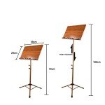 DUYULIANG Adjustable Wooden Music Stand for Musicians