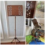 DUYULIANG Adjustable Wooden Music Stand for Musicians