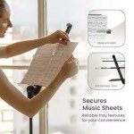 KraftGeek 66" Music Stand with Device Holder