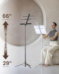 KraftGeek 66" Portable Adjustable Music Stand