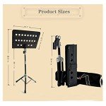 Crossrock Portable Foldable Sheet Music Stand