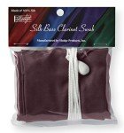 Burgundy Hodge Silk Bass Clarinet Swab