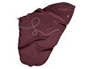 Burgundy Hodge Silk Bass Clarinet Swab