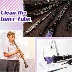 8-Pack Purple Clarinet Cleaning Cloths & Swabs