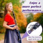 8-Pack Purple Clarinet Cleaning Cloths & Swabs