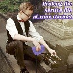 8-Pack Purple Clarinet Cleaning Cloths & Swabs