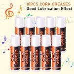 Natural Cork Grease for Woodwind Instruments - 10pcs