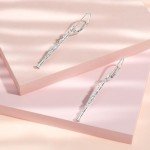 Sterling Silver Harp-Shaped Earrings for Music Lovers