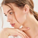 Sterling Silver Harp-Shaped Earrings for Music Lovers
