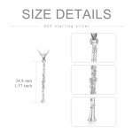 Sterling Silver Music Clarinet Necklace for Women