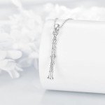 Sterling Silver Clarinet Pendant Necklace for Music Lovers