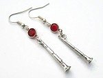 Personalized Birthstone Music Earrings for Musicians