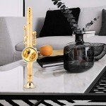Gold Plated Clarinet Brooch Pin with Gift Box