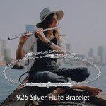 Sterling Silver Clarinet Bracelet for Music Lovers
