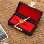 Gold Plated Clarinet Brooch Pin with Gift Box