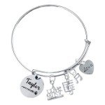 Custom Engraved Clarinet Charm Bracelet