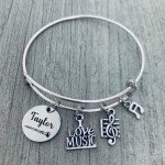 Custom Engraved Clarinet Charm Bracelet