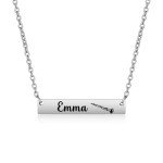 Personalized Stainless Steel Clarinet Name Necklace
