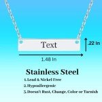 Personalized Stainless Steel Clarinet Name Necklace
