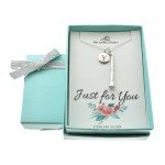 Sterling Silver Clarinet Necklace with Initial Charm