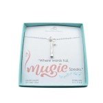 Sterling Silver Clarinet Necklace on 18” Chain