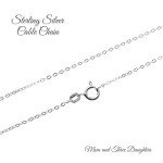 Sterling Silver Clarinet Necklace with Initial Charm