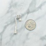 Sterling Silver Clarinet Necklace on 18” Chain