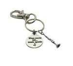 When Words Fail, Music Speaks Clarinet Keychain