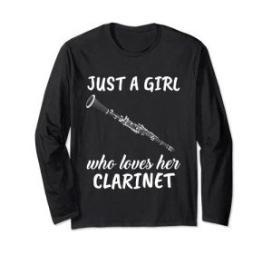 Girl's Clarinet Love Marching Band Long Sleeve Tee