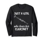 Girl's Clarinet Love Marching Band Long Sleeve Tee