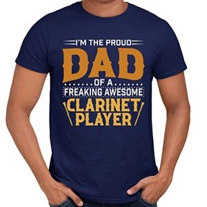 Proud Clarinetist Dad T-Shirt for Music Lovers