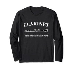 Funny Clarinet Long Sleeve T-Shirt for Smart Folks