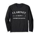 Funny Clarinet Long Sleeve T-Shirt for Smart Folks