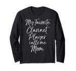 Marching Band Mom Clarinet Player Long Sleeve Tee